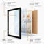 Winter Grasses in Mist Scandinavian 1 Piece Single Picture Frame Wall Art-136551421-136551423