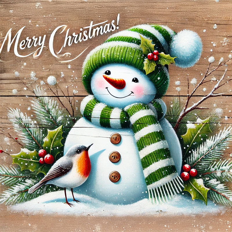 «Snowy Joy Winter Celebration», impression sur toile, H 12 po x l 12 po x P 1 po
