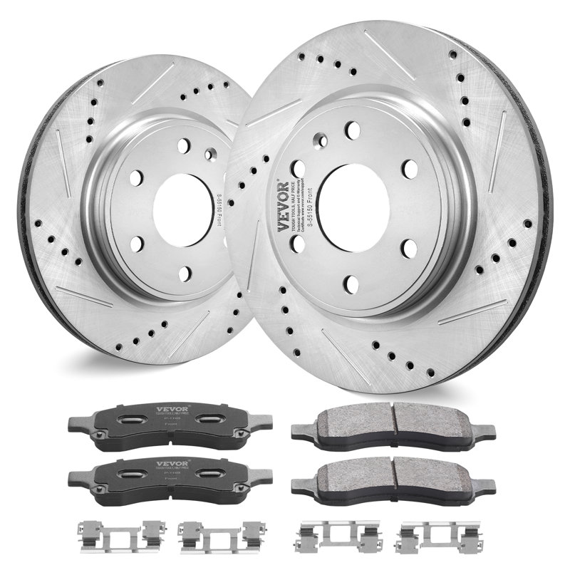 Ensemble de plaquettes de frein avant percées et percées pour Chevy Traverse GMC Acadia
