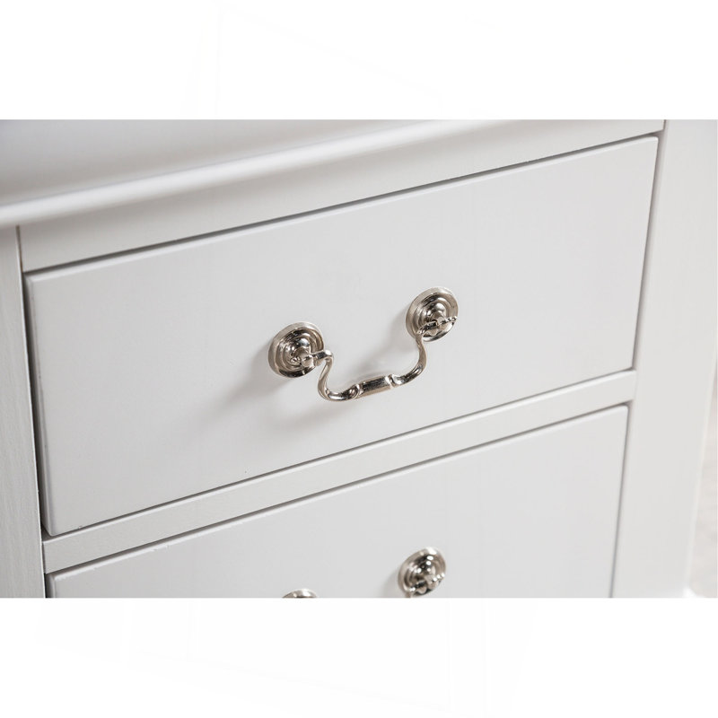 Transitional Style Chest, White