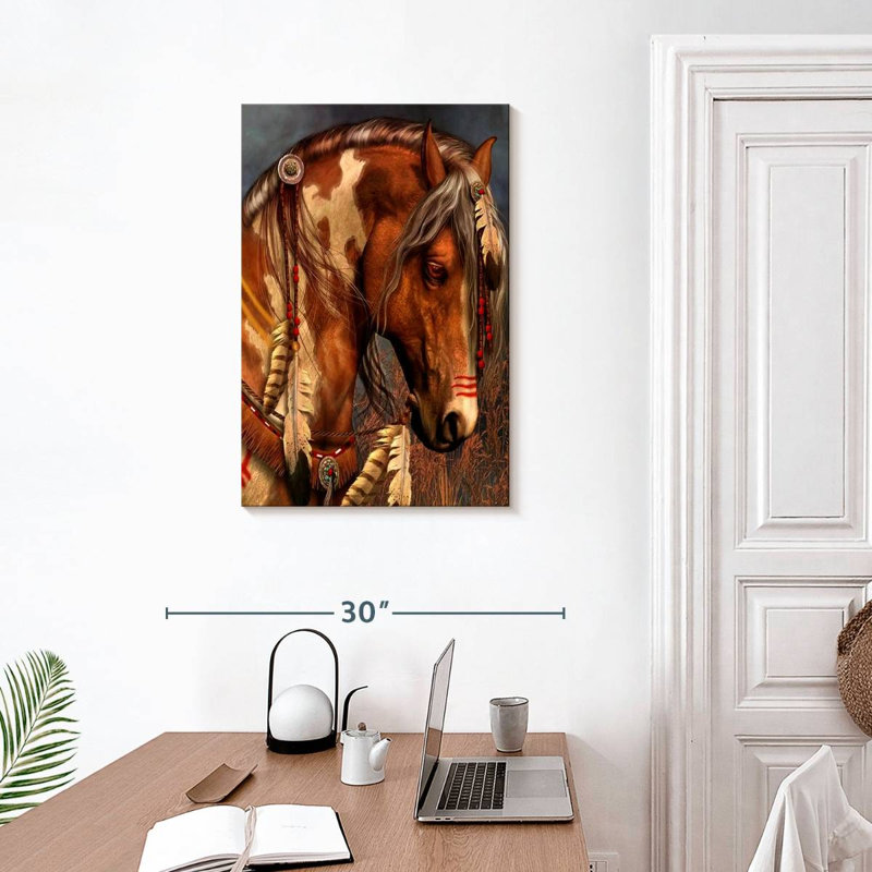 Brown Quarter Horse, 30" H x 20" W