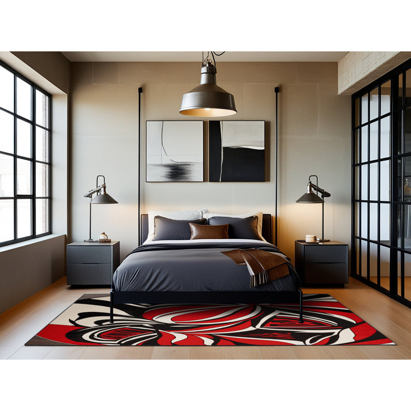 Cerise Passion Rug, Round 3'