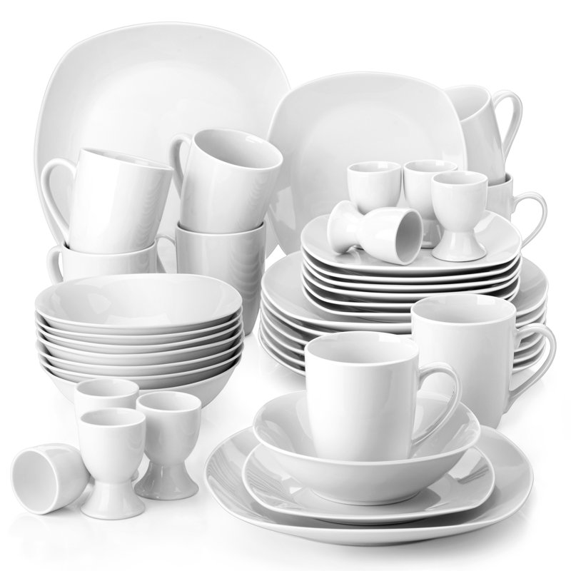 Piece Porcelain China Dinnerware Set - Service for 8