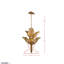 Banana Leaf 6-Light Chandelier - Gold/Dark Edging-49634723