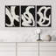 BAW noir et blanc, images abstraites modernes, décoration bohème, art encadré sur toile, 3 pièces-94434425-94434428-119461134