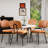 Dining Chairs, Upholstered Mid Century Modern Kitchen Dining Room Accent Chairs-503337318-524176571
