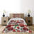 Poppy Farmhouse / Country Polyester Floral Coverlet