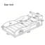 Lit voiture de course en bois, lit plateforme simple en forme de voiture avec roues-1444404129
