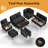 102" Modular Sectional Sleeper Sofa With Pull Out Bed/Reclining Backrest/Usb Ports/Table/Led Light/Storage Seat, 8 Seat Large U Shaped Sectional Couch, Tool-Free Assembly-1717281421