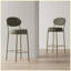 Tabourets de bar rembourrés en velours (ensemble de 2)-217846981