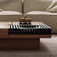 Retro Nut-Brown Manufactured Wood Square Coffee Table-450374770