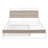 Queen Size Metal Platform Bed Frame With Trundle, USB Ports And Slat Support ,No Box Spring Needed White-373145730