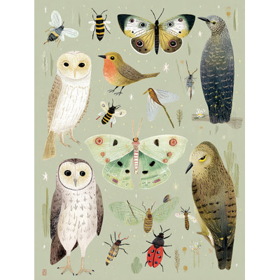 «Meadow Curiosities», art mural sur toile tendue