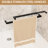 Matte Black Aluminum Frame Double Sliding Shower Door 72" H, 54" W, 1/4"  6Mm  Clear Tempered Glass With -Proof Film, Dual Stainless Steel Handles, Adjustable Width For Bathroom High Wide Featuring-127308287