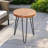 Elm Wood Round End Table-1440333704