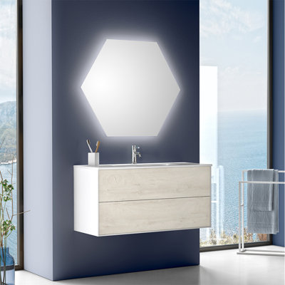 Abirad Vanity & Mirror Set