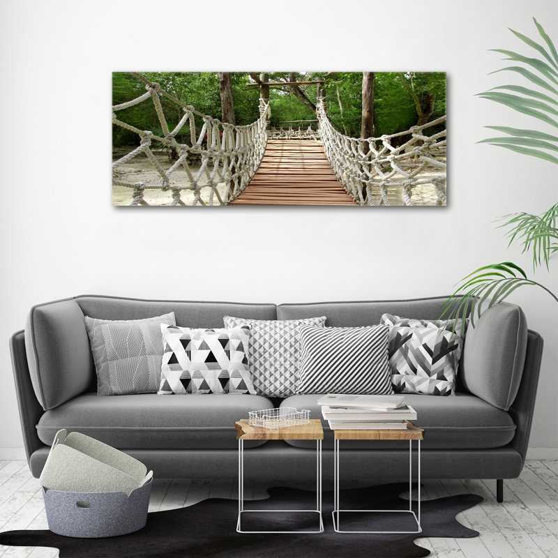 Rope Bridge - Print, Canvas, 50cm H x 125cm W x 2cm D
