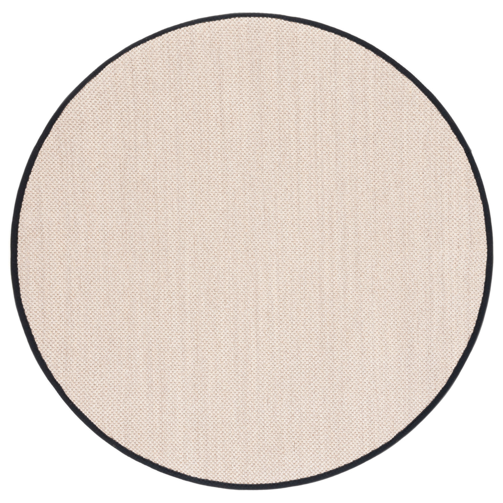 Torbin Marble Black Jute Rug, Round 10'