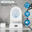 Toilette moderne une pièce à double chasse avec siège confortable