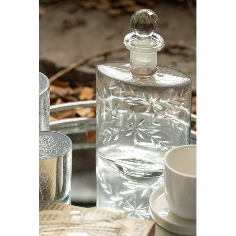 Glass Decorative Bottle 1, White