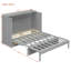 Full Size Murphy Bed with Large Drawers-737664052