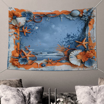 Tapisserie murale bord de mer - décoration murale nautique