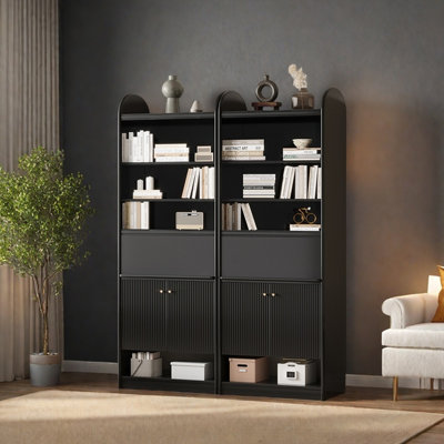 Bibliothèque légère de luxe noire