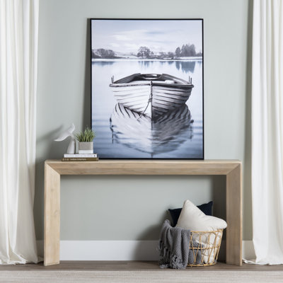 «Lake It Easy», art mural sur toile encadré