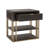 West End Loft Open Shelf Nightstand with Storage Drawer
