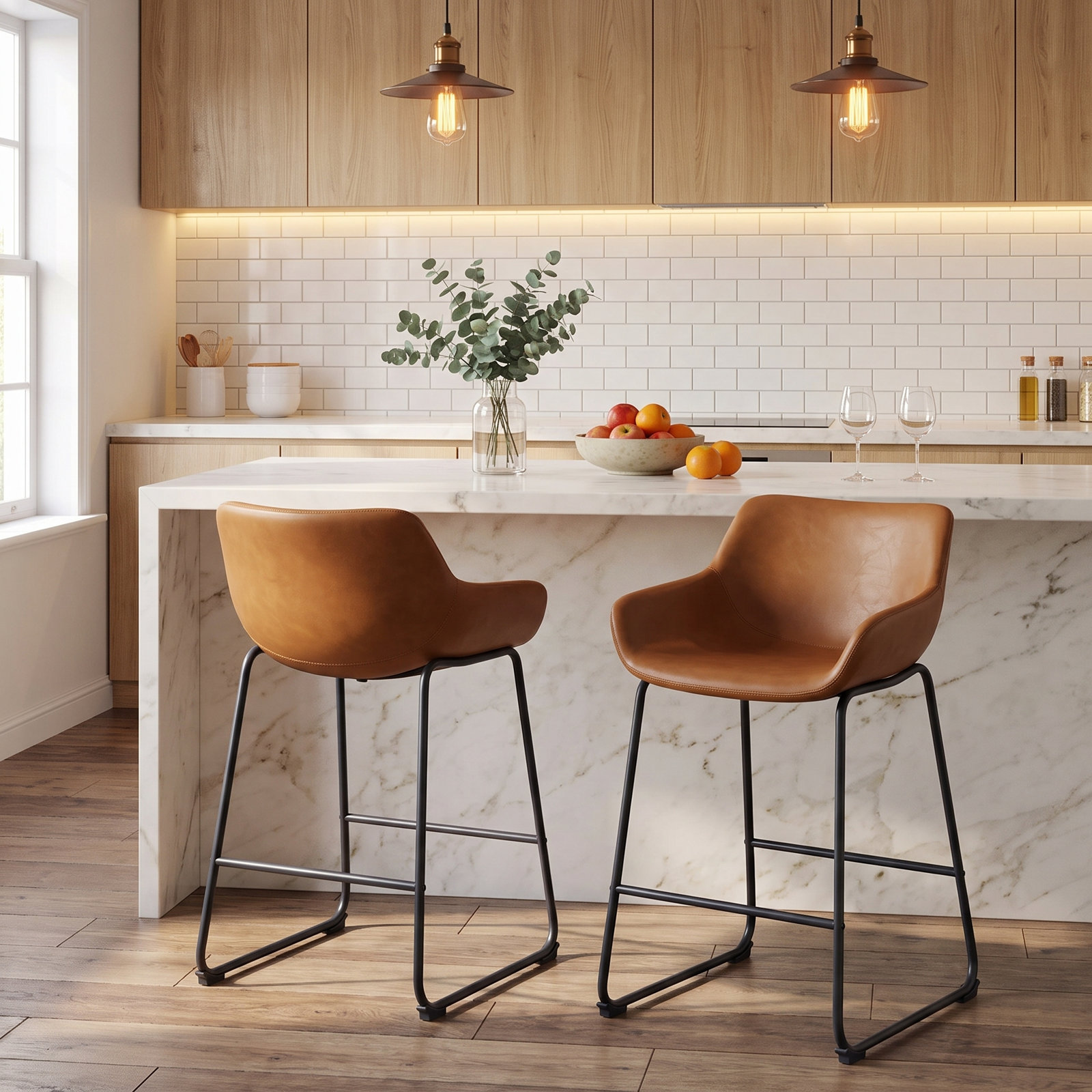 24 " Bar Stool, Brown