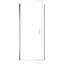 Porte de douche semi-pivotante de l 34 po x H 72 po, verre trempé de 1/4 po de 6 mm d'épaisseur, réglage de la largeur de la balançoire peu encombrante de 1 po, porte de l'emballage industriel résistant aux chocs H, joint magnétique de fuite de 6 mm / zéro