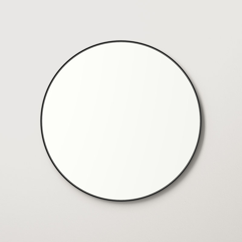 Cele Mirror, 24" x 24", Black