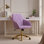 Fauteuil de bureau réglable, chambre à coucher à domicile, fauteuil pivotant ergonomique, siège à dossier, confortable pour les longues séances