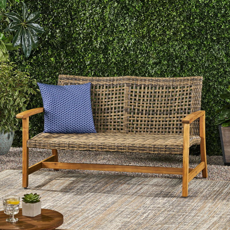 Grey And Natural With Robust Iron Seat Frame Complementing Finish On Wood Features, Natural