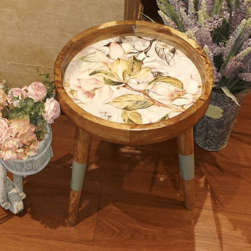 Handmade Elite Tray Top End Table