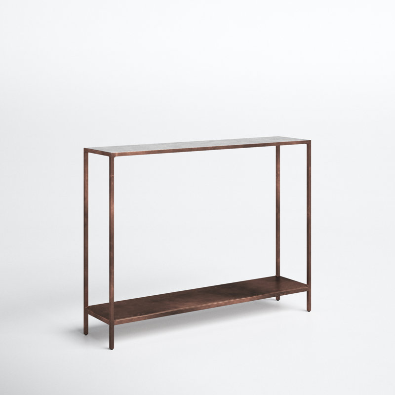 Henriette 42'' Marble Top Console Table