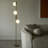 Nola 60 in. Industrial 3-Way Dimming LED Floor Lamp with 3 Glass Globe Shades