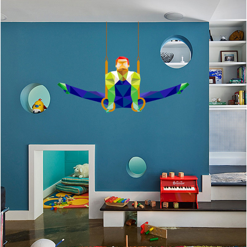 Sports Wall Decal, 33" H x 39" W