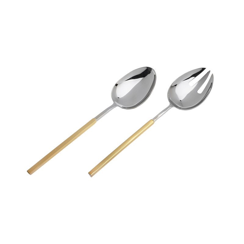 Wire 2 Piece Salad/Serving Tongs Set