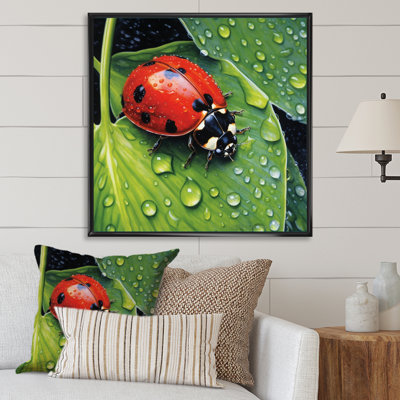 " Red And Black Ladybugs I "