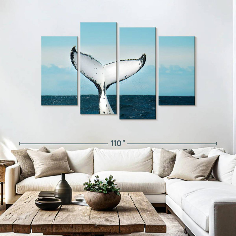 Brampt Whale Fluke, 54" H x 84" W