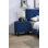 Table de chevet en velours avec 2 tiroirs spacieux, conception élégante et pieds trempés pour les chambres à coucher modernes