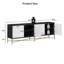 Armoire moderne 4 portes, meuble télé de salon, console de télévision