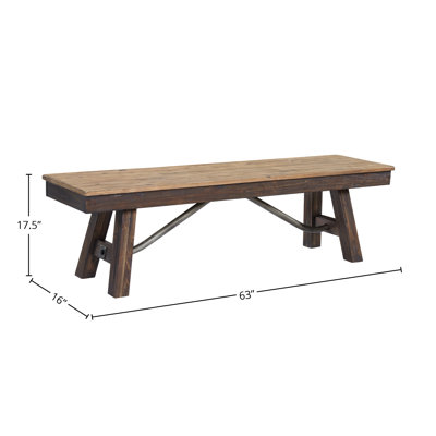 Banc en bois Raashid Thecle