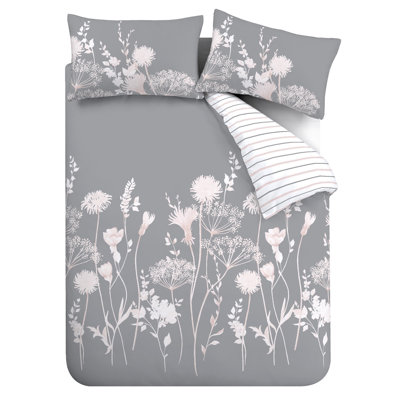Meadowsweet Floral Reversible Duvet Cover Set with Pillowcases
