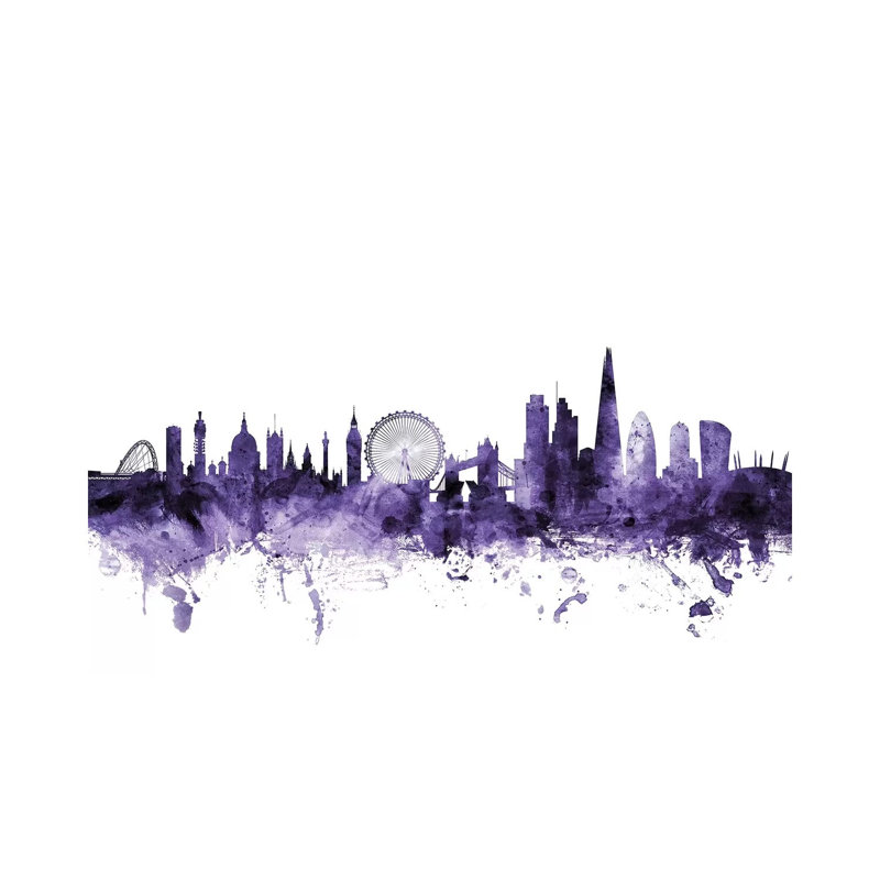 London, England Skyline I by Michael Tompsett - 1 Piece Wrapped Canvas Painting, 152.5 cm H x 101.5 cm W