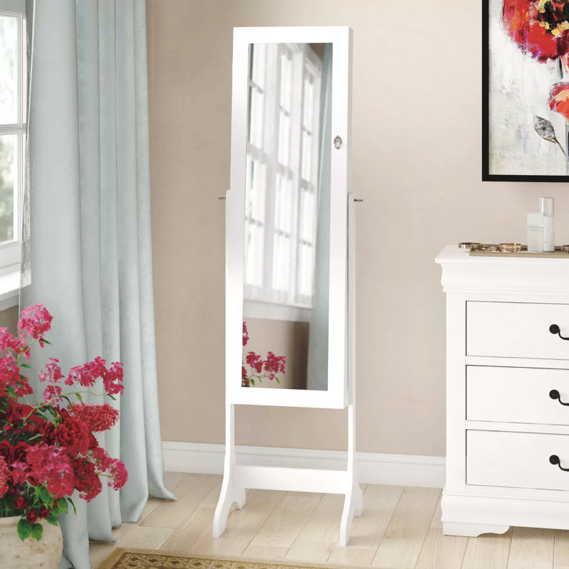Mynatt 18'' Wide Freestanding Jewelry Armoire, White