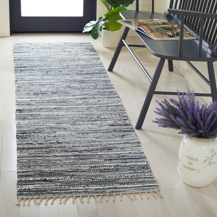 Gerow Rug Hand Woven Cotton Striped Rug