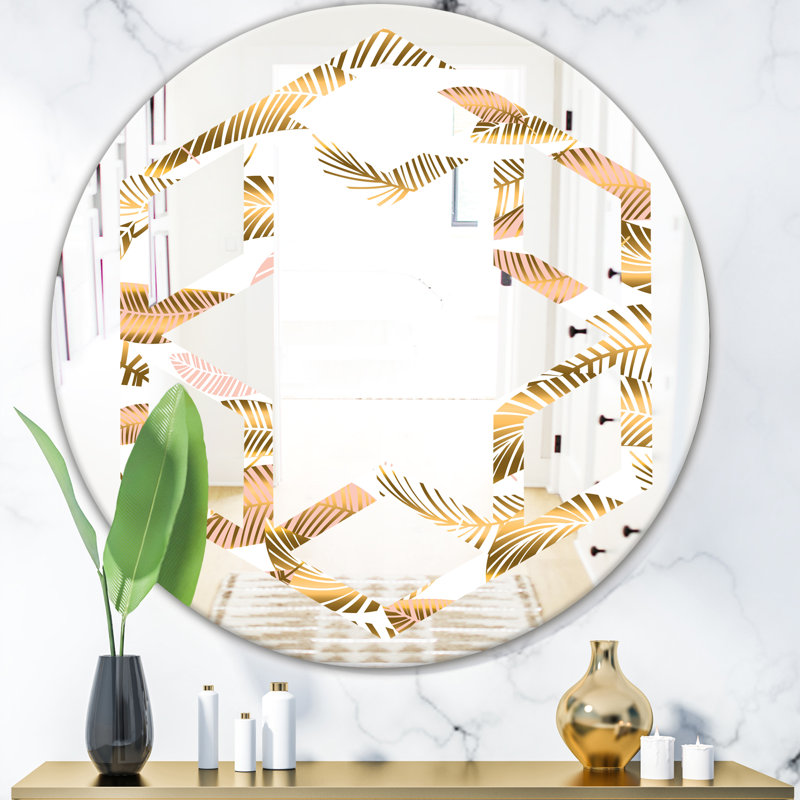 Miroir mural Hexagon Star III, H 23,6 po x l 23,6 po