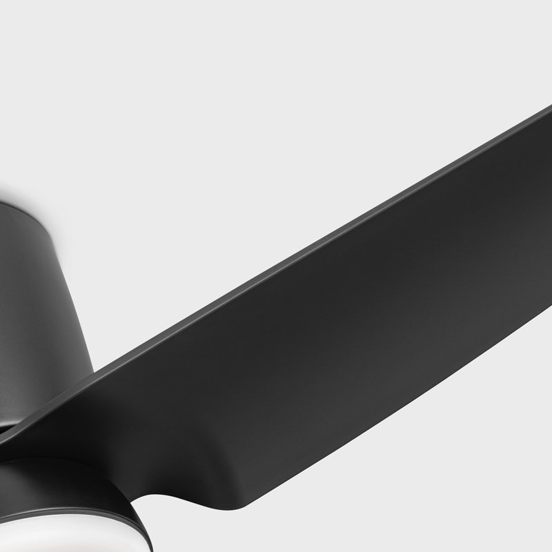 Herdon Indoor Ceiling Fan with Midnight Black ABS blades and Handheld Remote